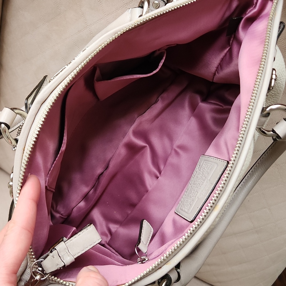 Coach Madison Embossed Python Leather Shoulder Bag - image 6